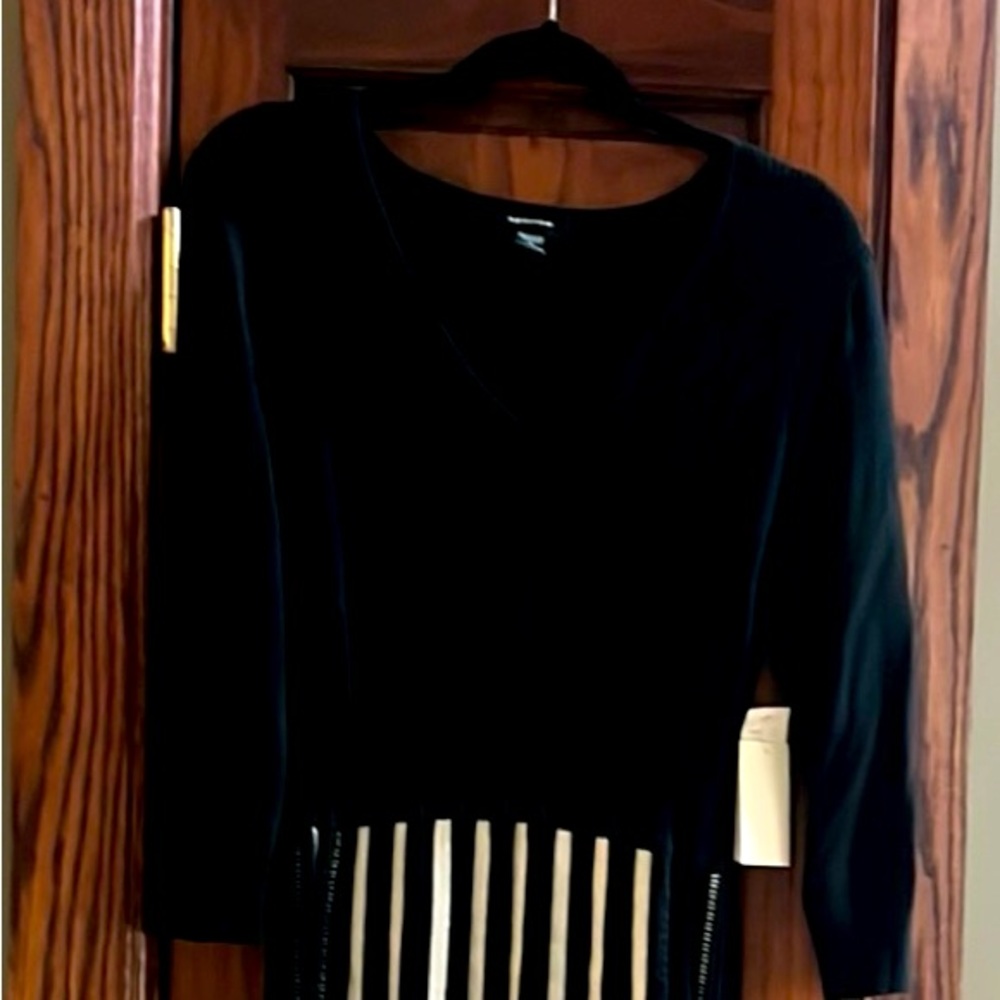 Spense black and white Midi Dress. Sz Med New with Tags